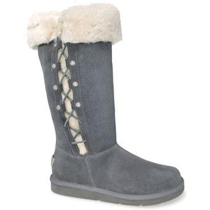 UGG Australia Grey Lace-Up Boots